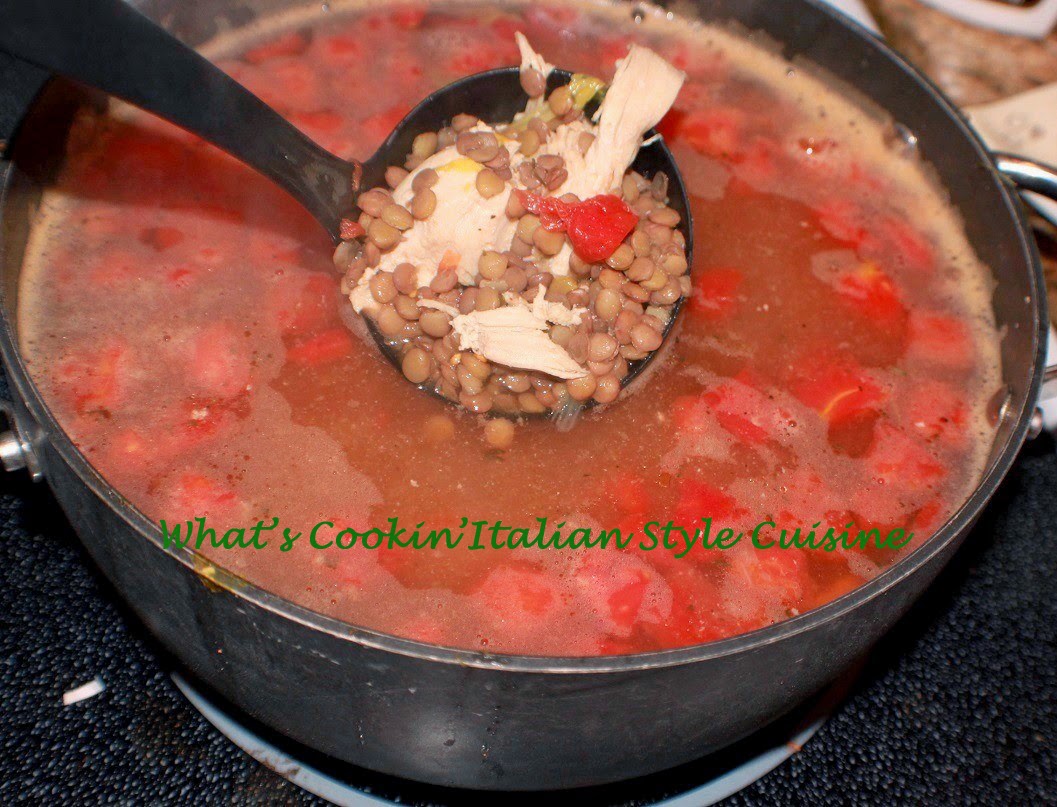 Lentil Chicken Soup Recipe | What's Cookin' Italian Style Cuisine