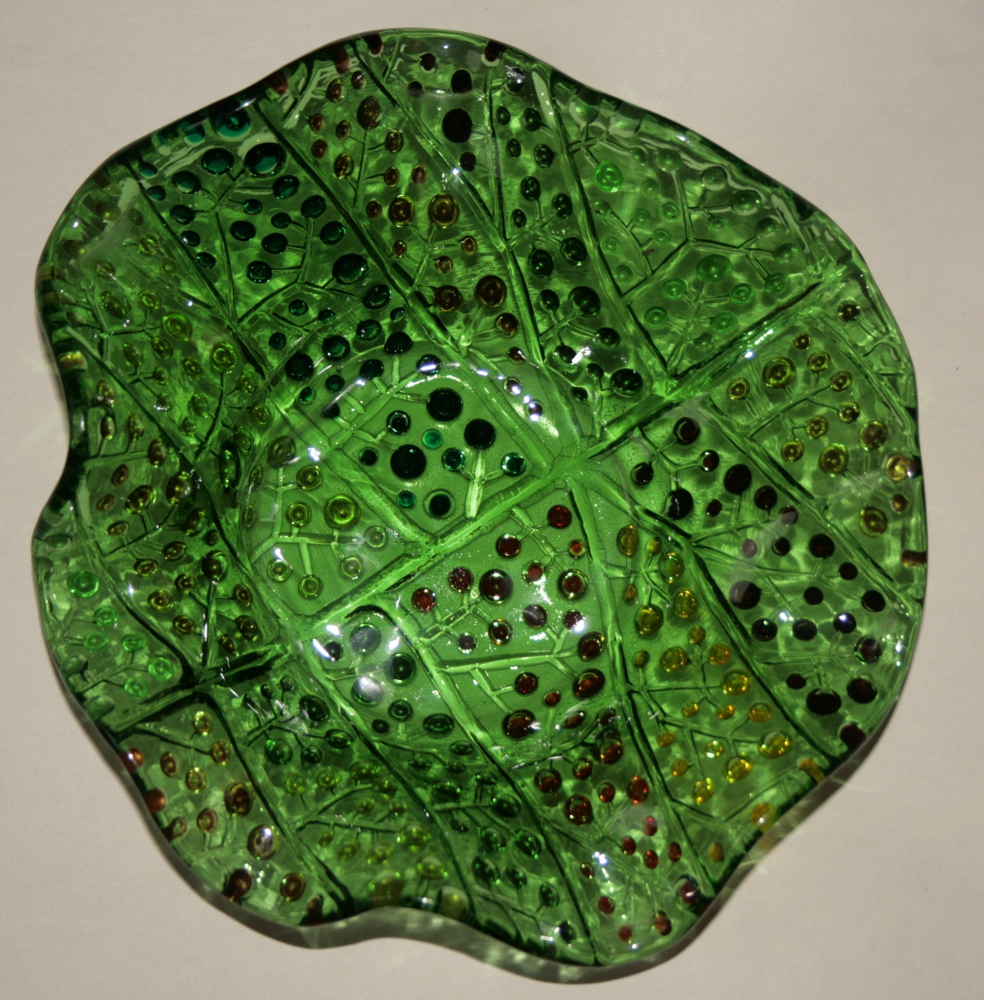 Painted glass Decorative Plates