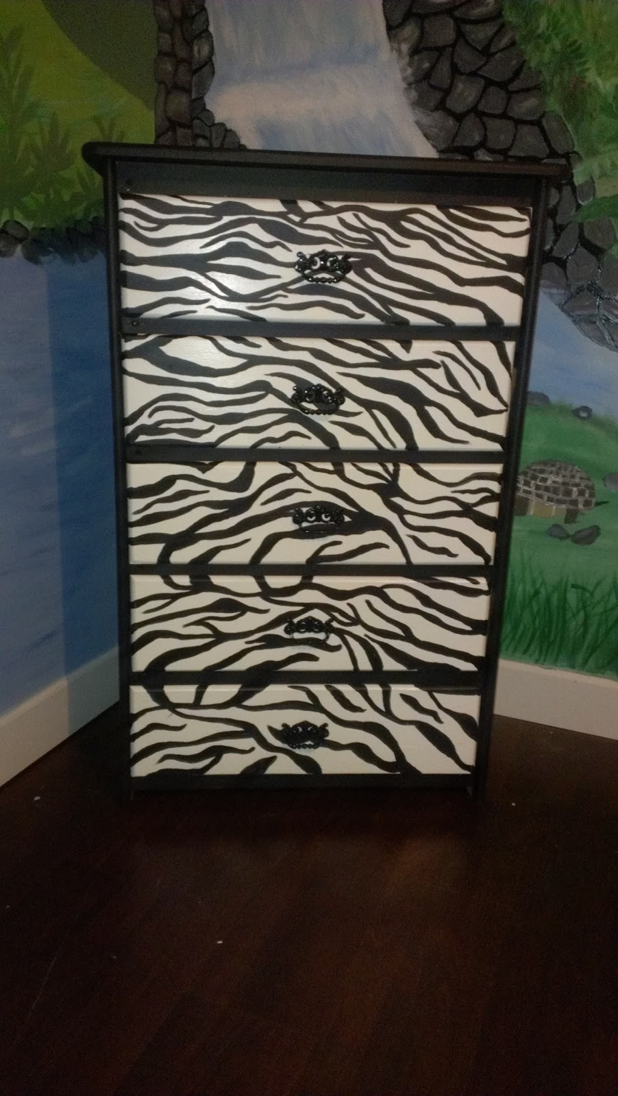 Things I Have Crafted Or Refurbished Zebra Print Furniture For