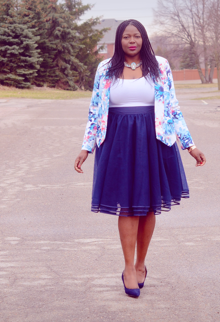 Navy Tulle Skirt My Curves And Curls
