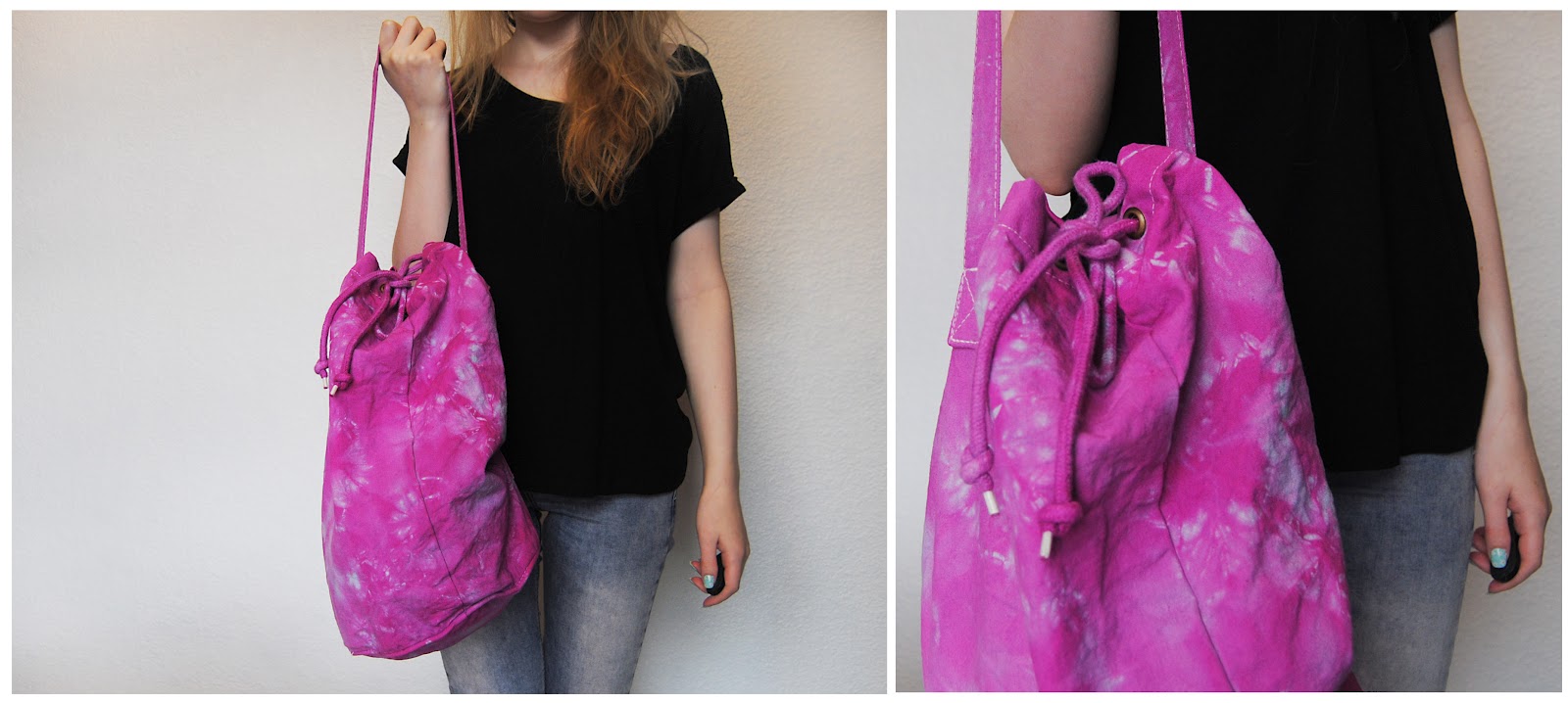 DIY TieDye Duffel Bag Hello Gwen