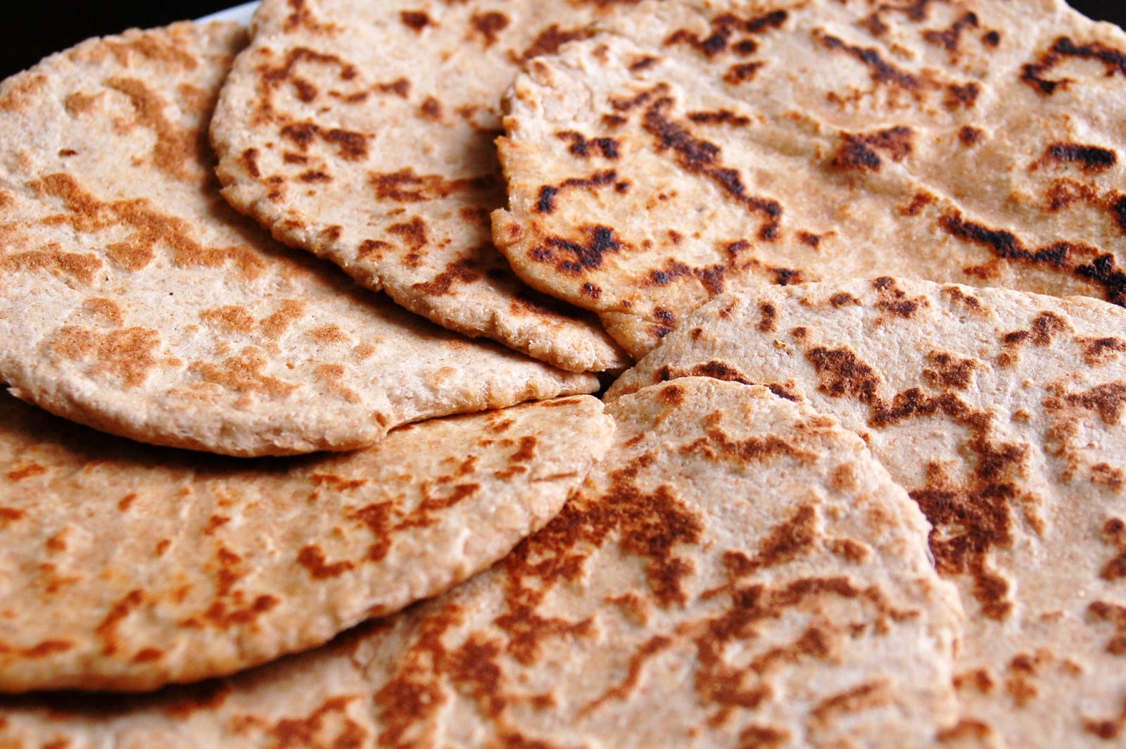 For the Love of Leaves Garlic Whole Wheat Flatbread (Vegan)
