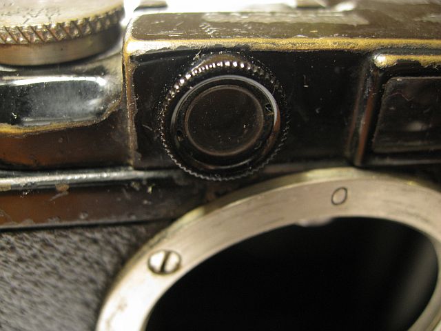 Leica II rangefinder window