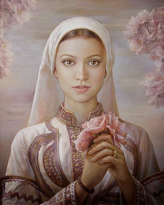 Картины красивые девушки в образе