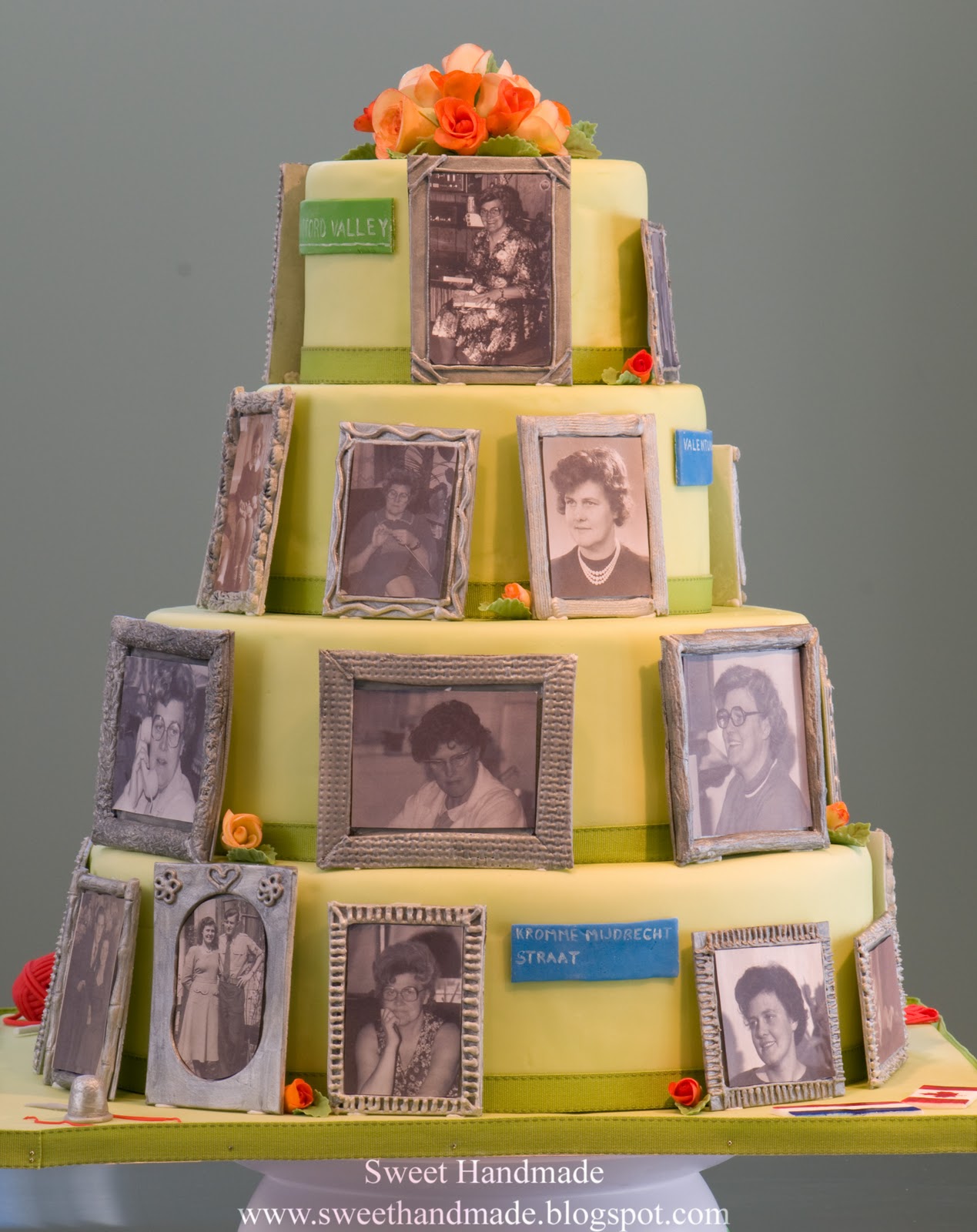 Sweet Handmade Cookies: Photo Frame Birthday Cake