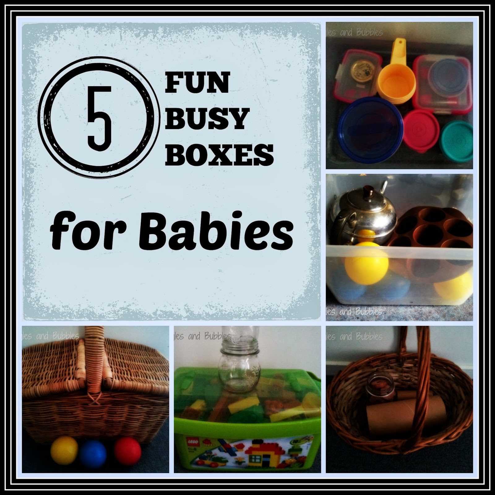Squiggles and Bubbles Five Fun Busy Boxes for Baby