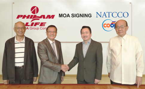 NATCCO MBAI President, Doctor Luis Carillo; NATCCO MBAI Chairman, Rustico Galang; Philam Life Corporate Solutions’ Sales Head, Erwin Go; and Philam Life Senior Agency Manager, Isagani Antonio. NATCCO MBAI President, Doctor Luis Carillo; NATCCO MBAI Chairman, Rustico Galang; Philam Life Corporate Solutions’ Sales Head, Erwin Go; and Philam Life Senior Agency Manager, Isagani Antonio.