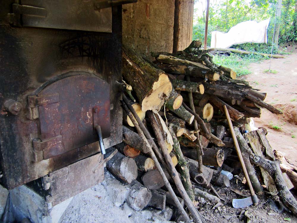 Stock Pictures Logs being burnt in wood burning stove