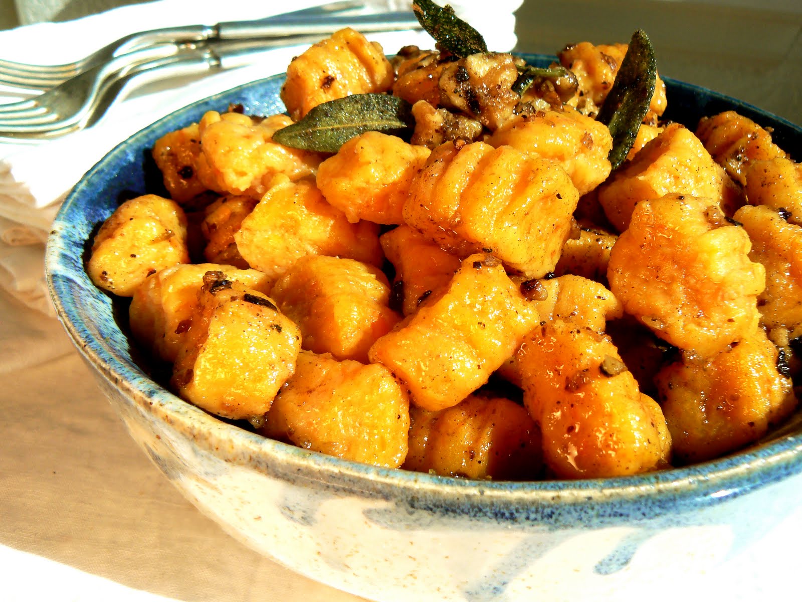 The Brooklyn Ragazza Roasted Carrot Gnocchi with Toasted Walnut & Sage