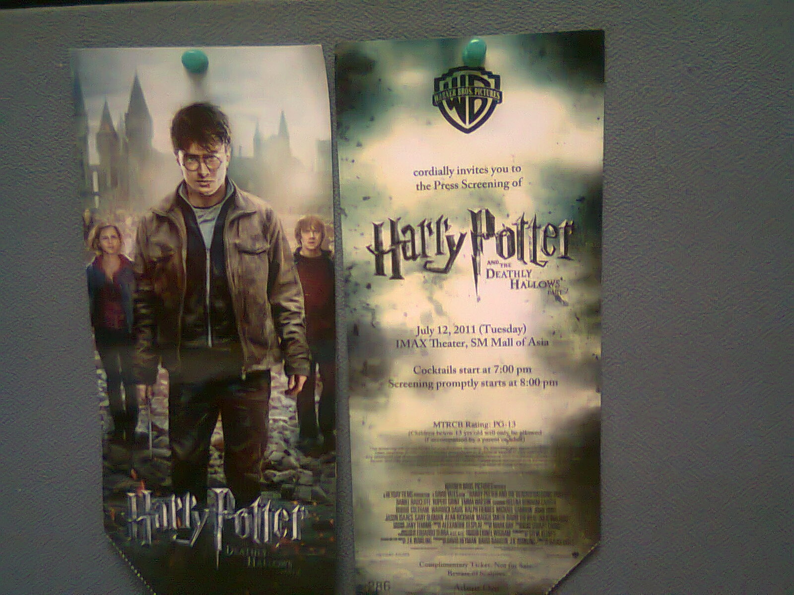 Harry Potter and The Deathly Hallows Part 2 Press Scree To Be, To Be