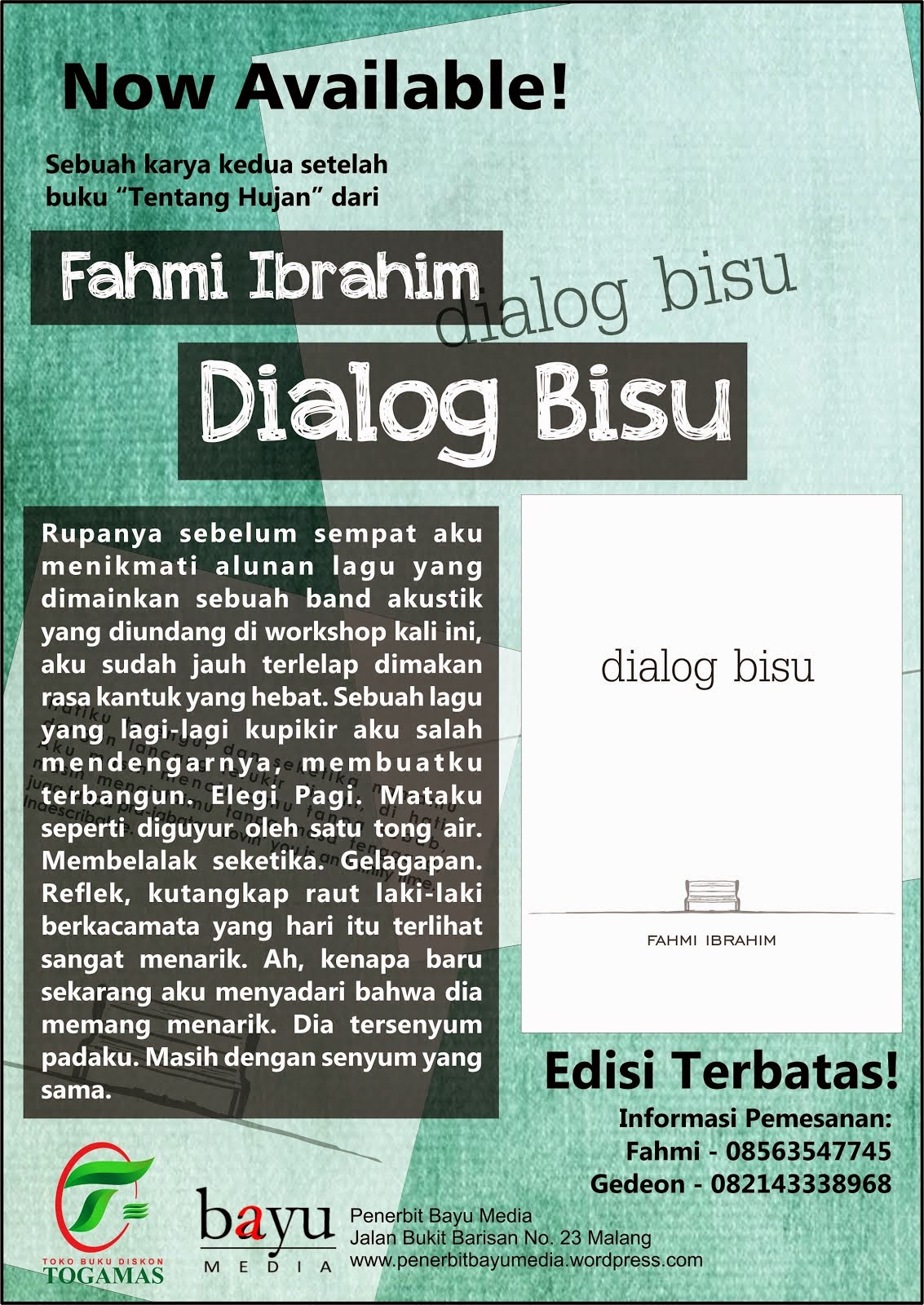 NOW AVAILABLE! "DIALOG BISU"