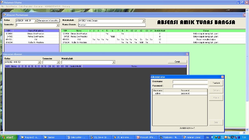 Program penjualan dan stok barang atk Program penjualan dan stok barang atk