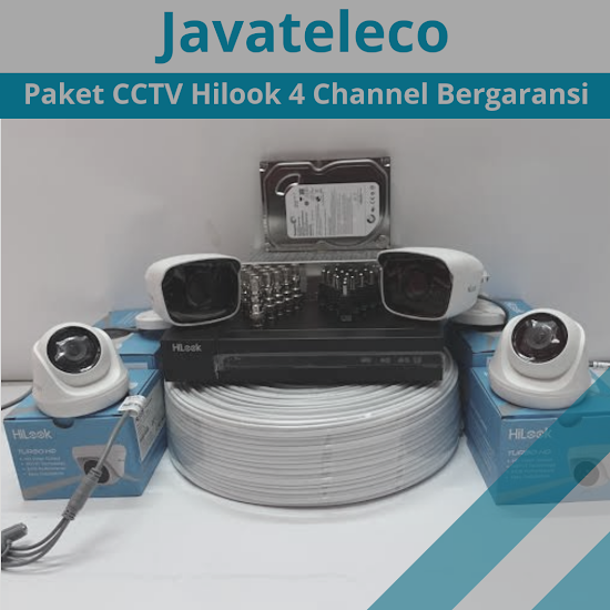 Paket CCTV Hilook 2mp 4 channel @3.000.000