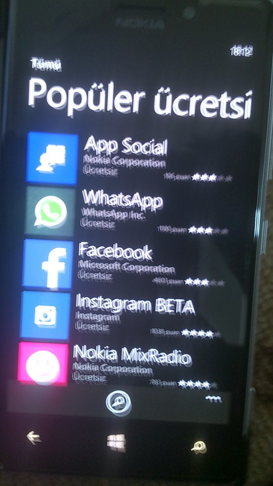 musty nokia lumia rehber aktarmak