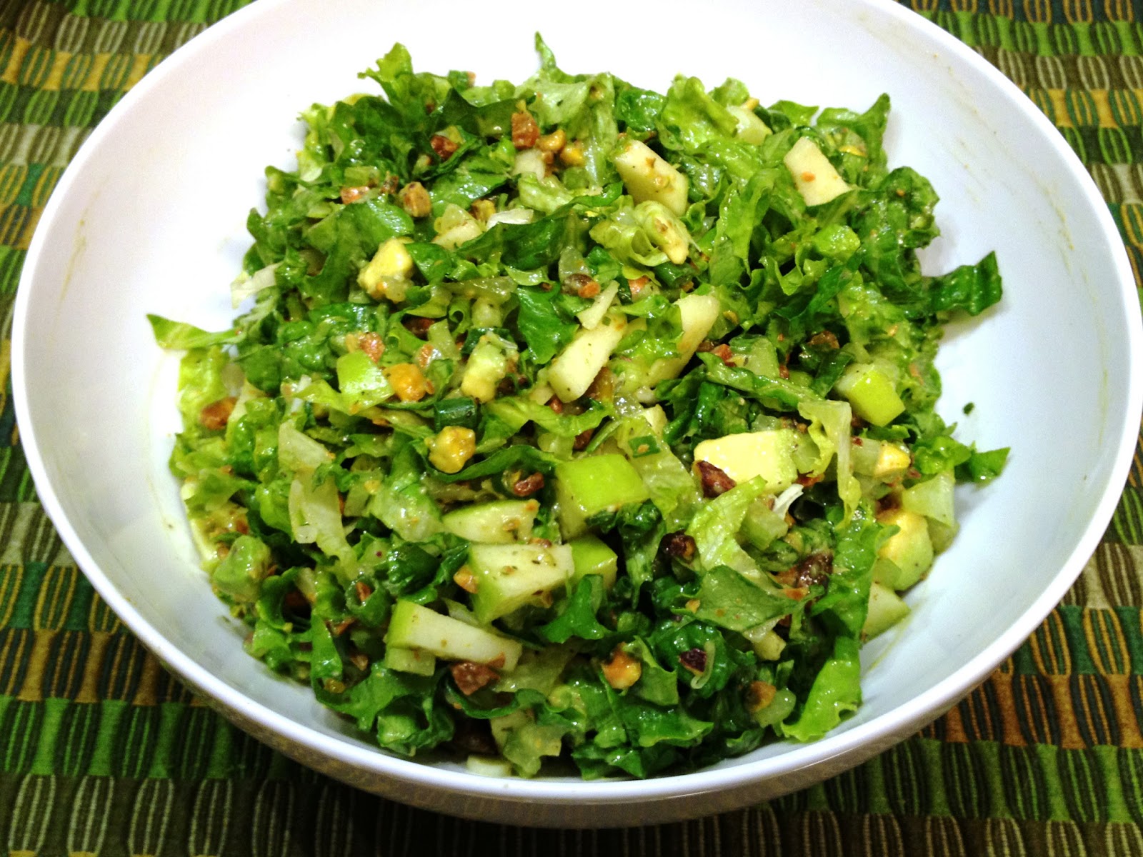 The Sensitive Epicure Green On Green Chopped Salad
