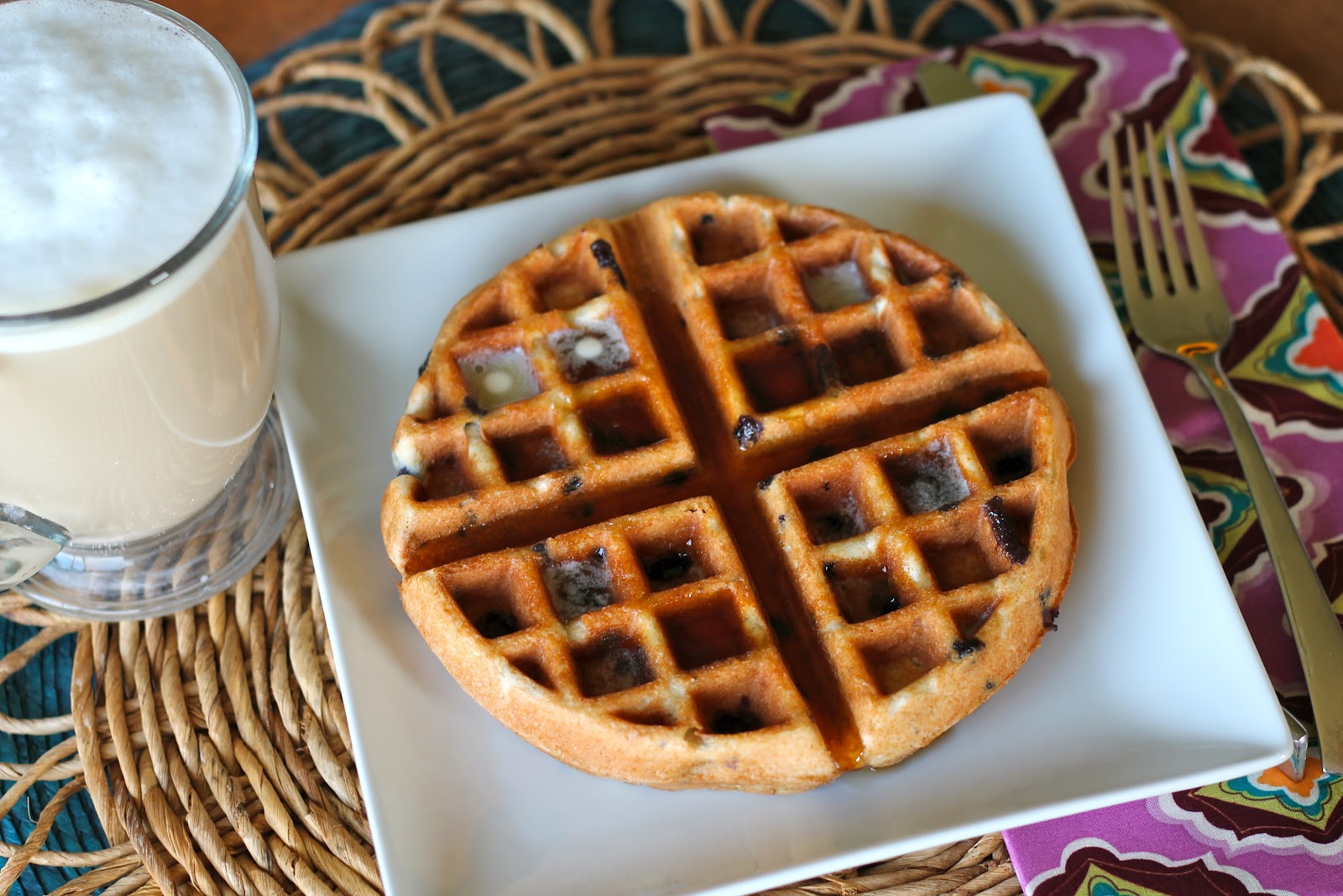 Mrs. Schwartz's Kitchen Blueberry Muffin Waffles