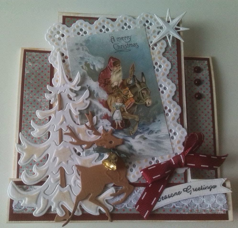 Marianne Design voorbeeld kerstkaart