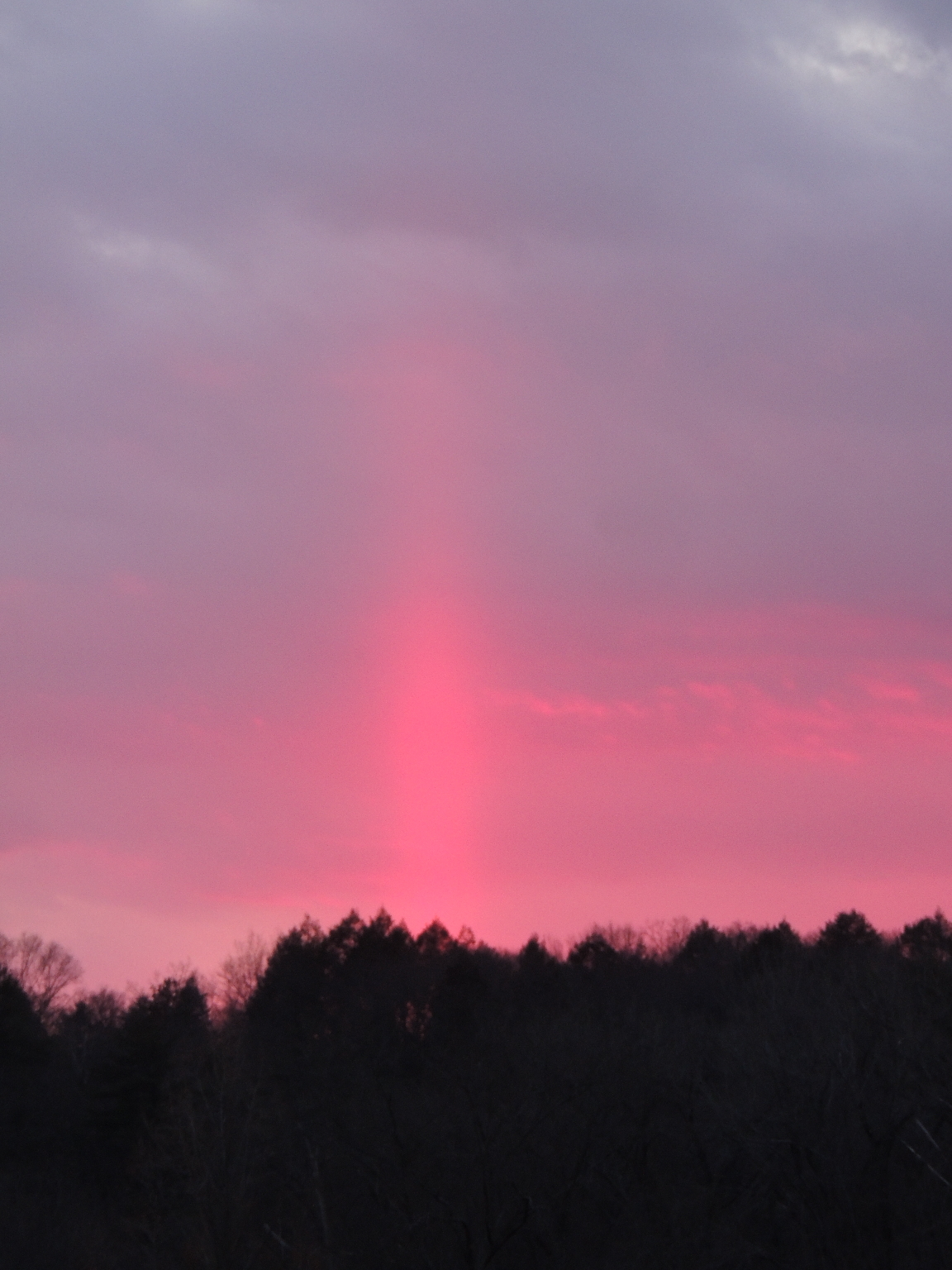 palblog: An unusual sunset light effect