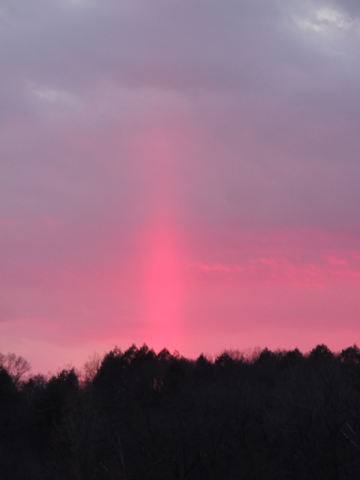 palblog An unusual sunset light effect