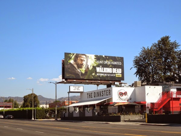 The Walking Dead season 5 billboard Vine Street Walking Dead season 5 billboard