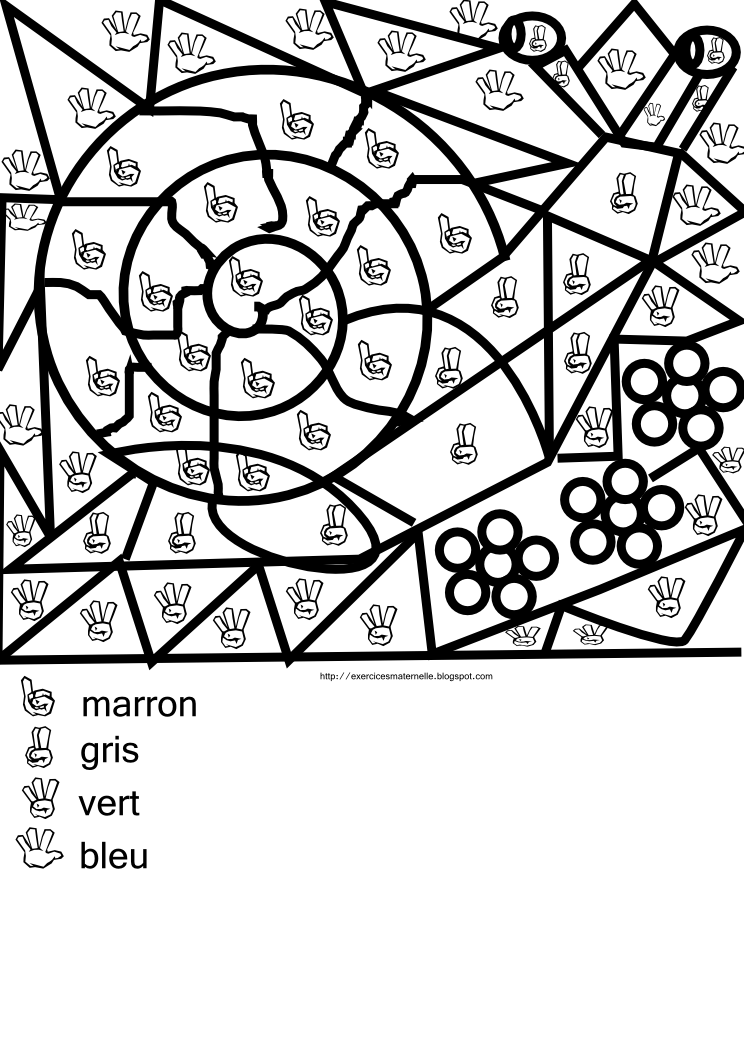 Coloriage Code Carnaval Grande Section