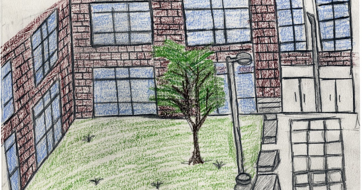 Interior Design Exterior One Point Perspective