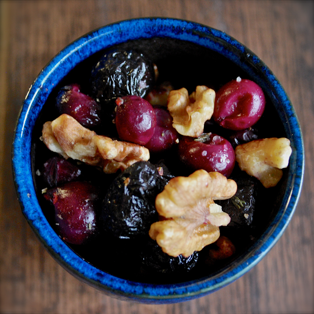 roasted grapes