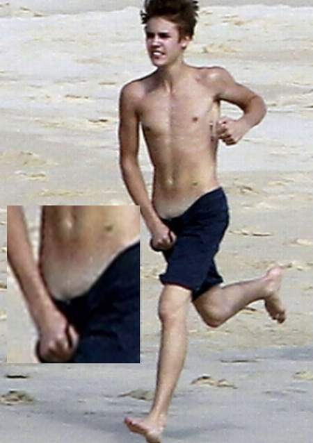 Foto de Justin Bieber semi desnudo recorre la web
