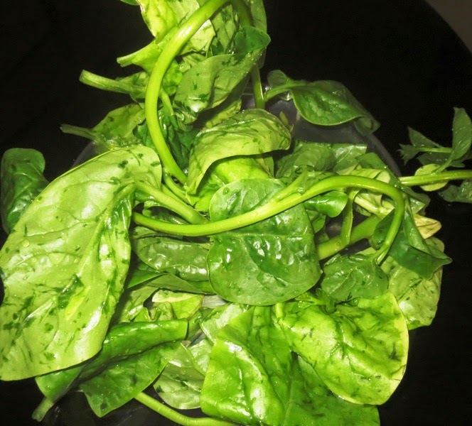 ಅಡಿಗೆ - Adige: Basale - Dil - Palak Leaves Sasive