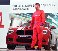 Sachin Tendulkar at the Unveil of BMW 1 series car