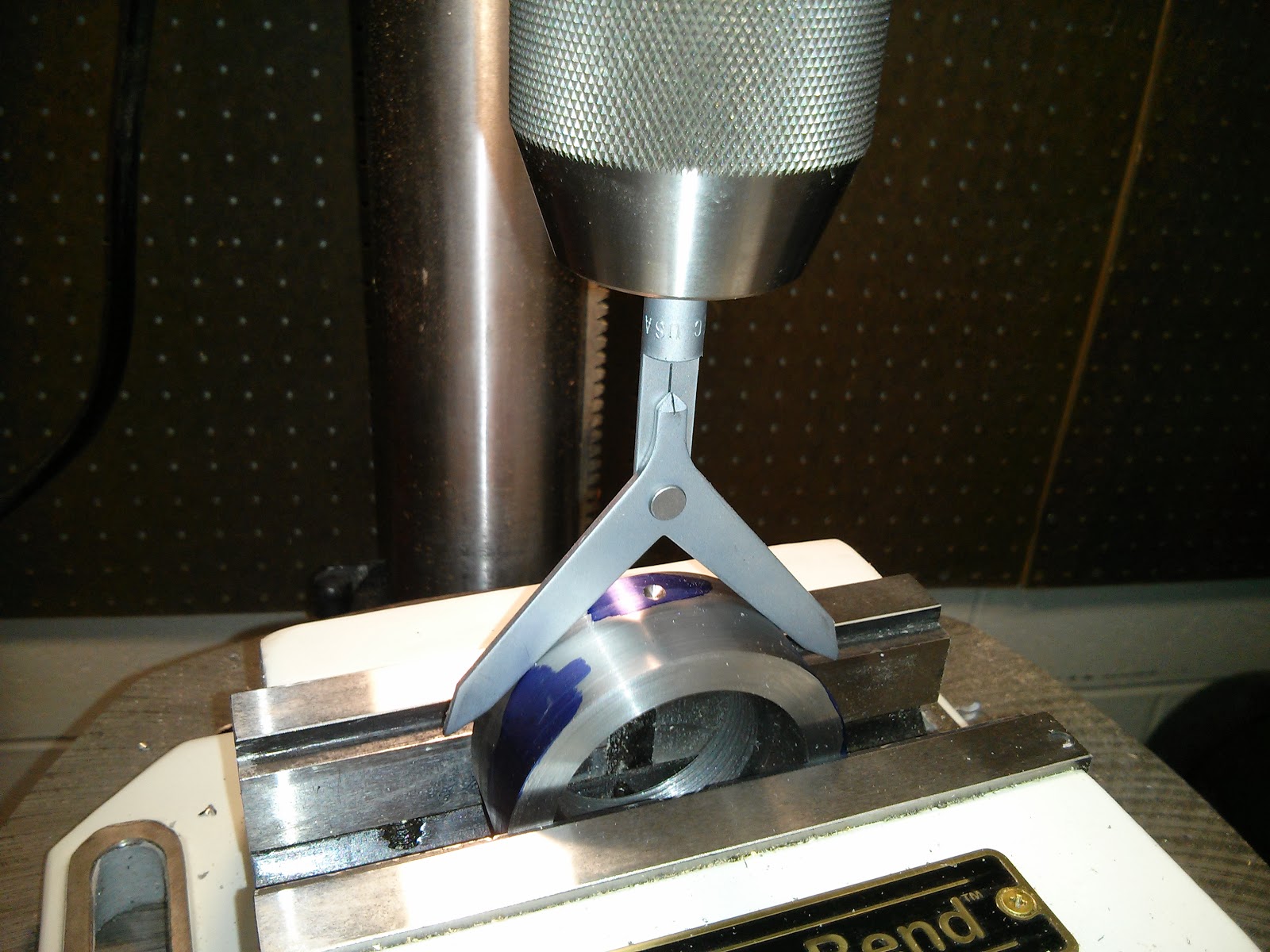PEC Drill Press Center Finder tillescenter Dimensional Measurement Test