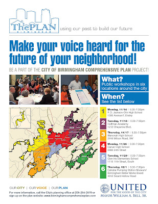 Birmingham City Comprehensive Plan flyer