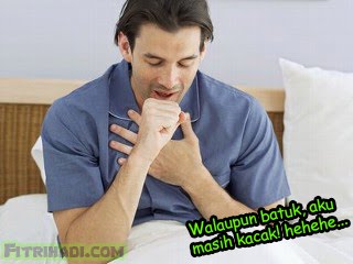 batuk lelaki gambar