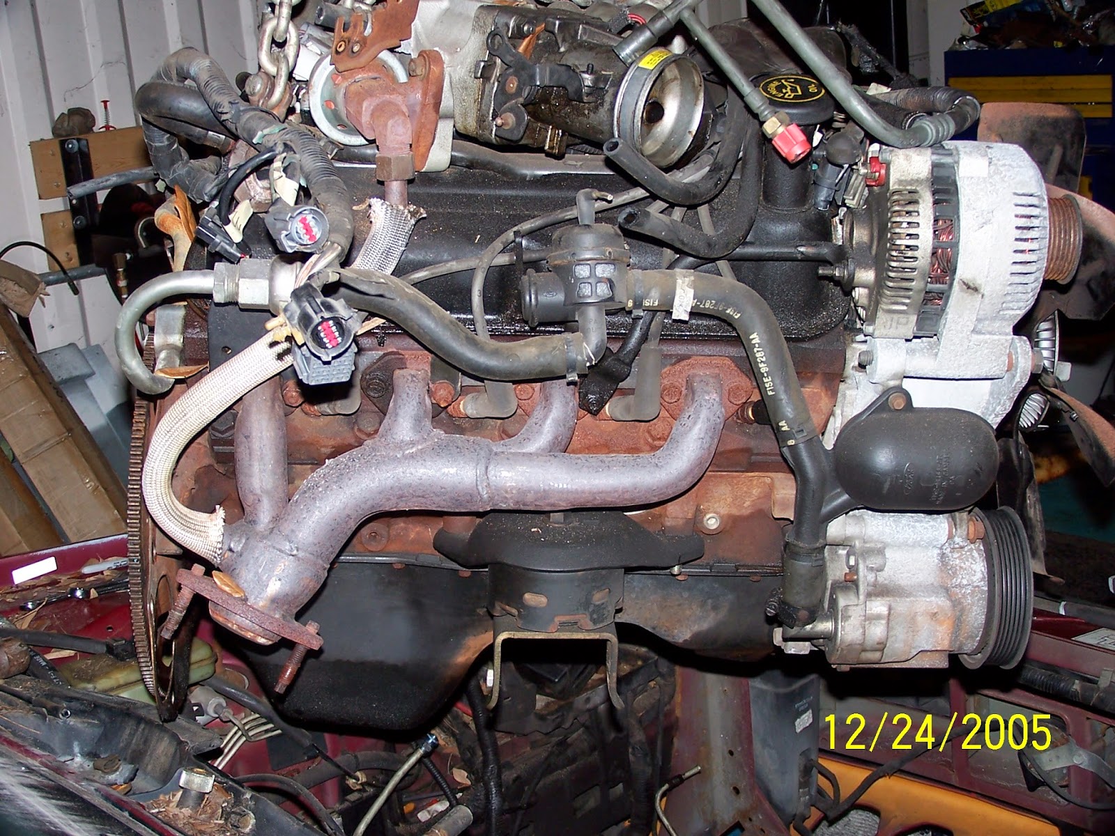 MiataV8 Conversion Air Conditioning compressor relocation Ford 302