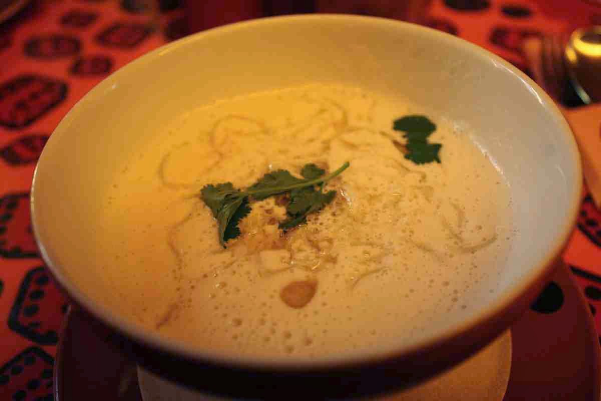 Delicious: Coconut shrimp soup with coriander
