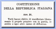 libertà di manifestare il proprio pensiero