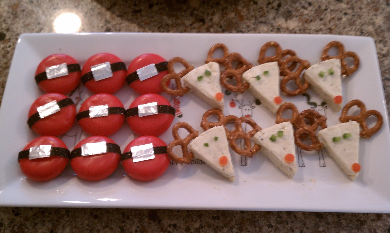 Prince William County Moms: Cute Christmas Foods: Santa Cheese Tray