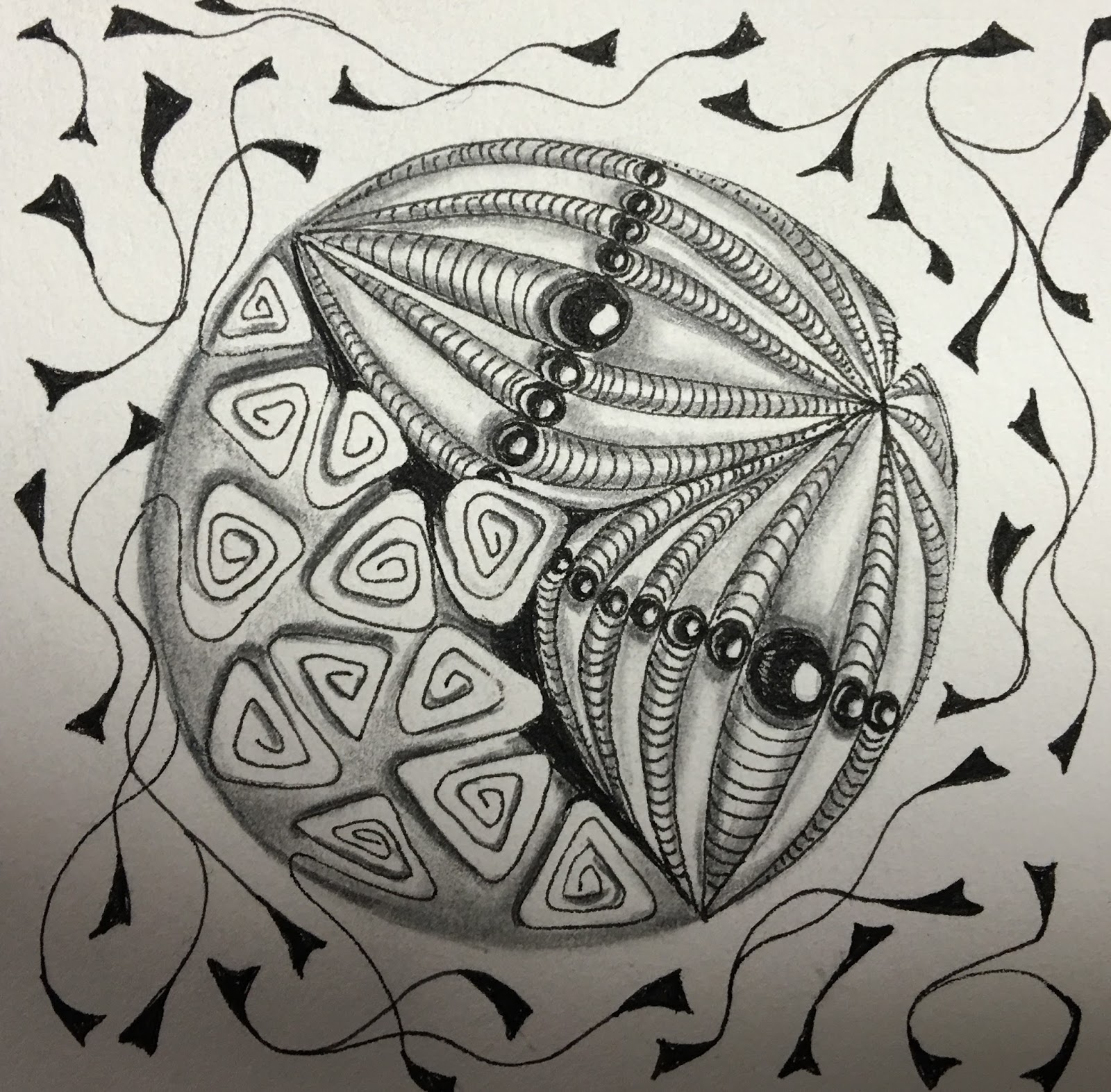 Art Room Blog Advanced Zentangle Class Had Homework...