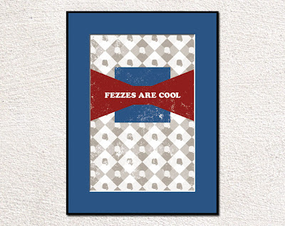 argyle pattern made with fez framed poster