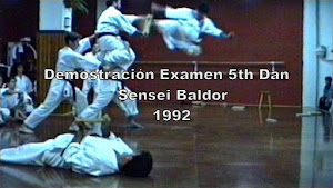 Demostración de karatedo por Sensei Baldor 1992