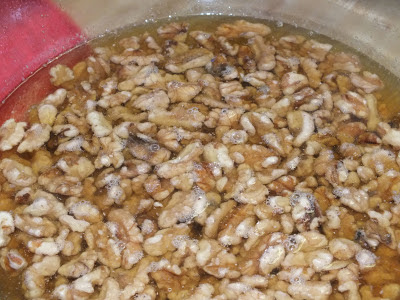 Soaking Walnuts in Sea Salt and Water 