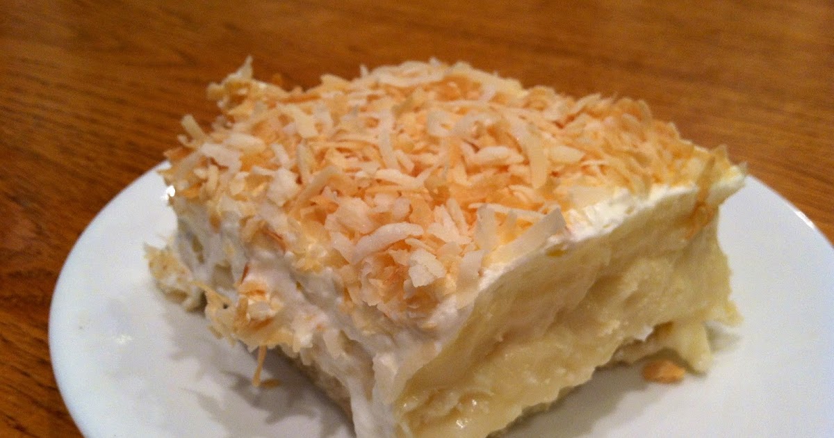 menu managed Coconut Cream Pie Bars