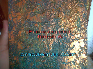 prada copper faux paint