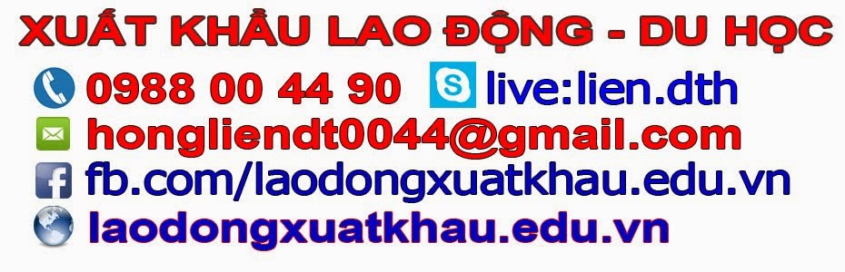 Xuất khẩu lao động - Du học - Tu nghiệp sinh