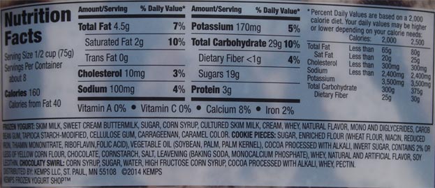 On Second Scoop Ice Cream Reviews Kemp's Frozen Yogurt