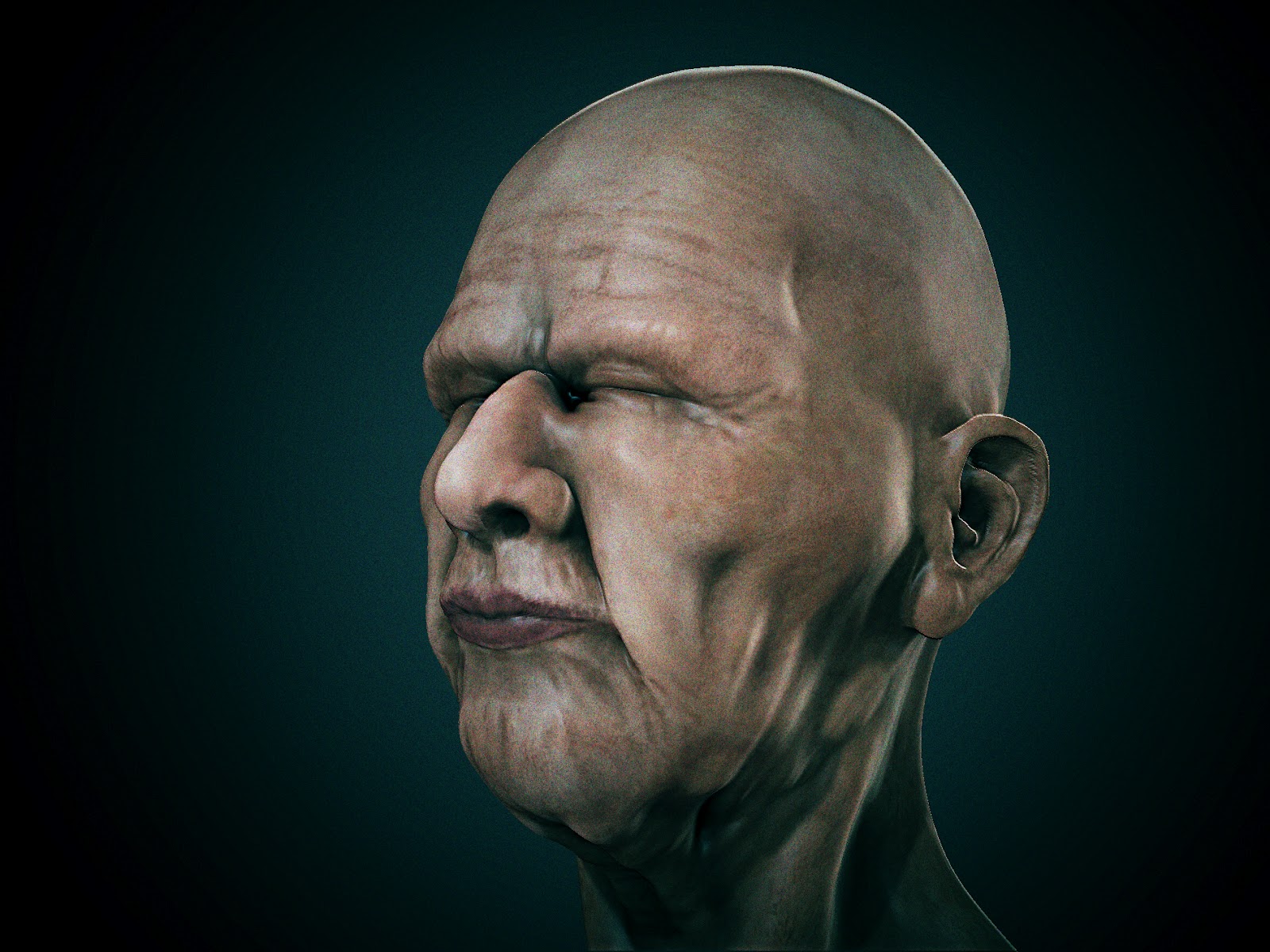 cybernat Old man zbrush +