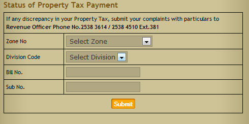 Property Tax Payment online: Online Chennai Property Tax Payment
