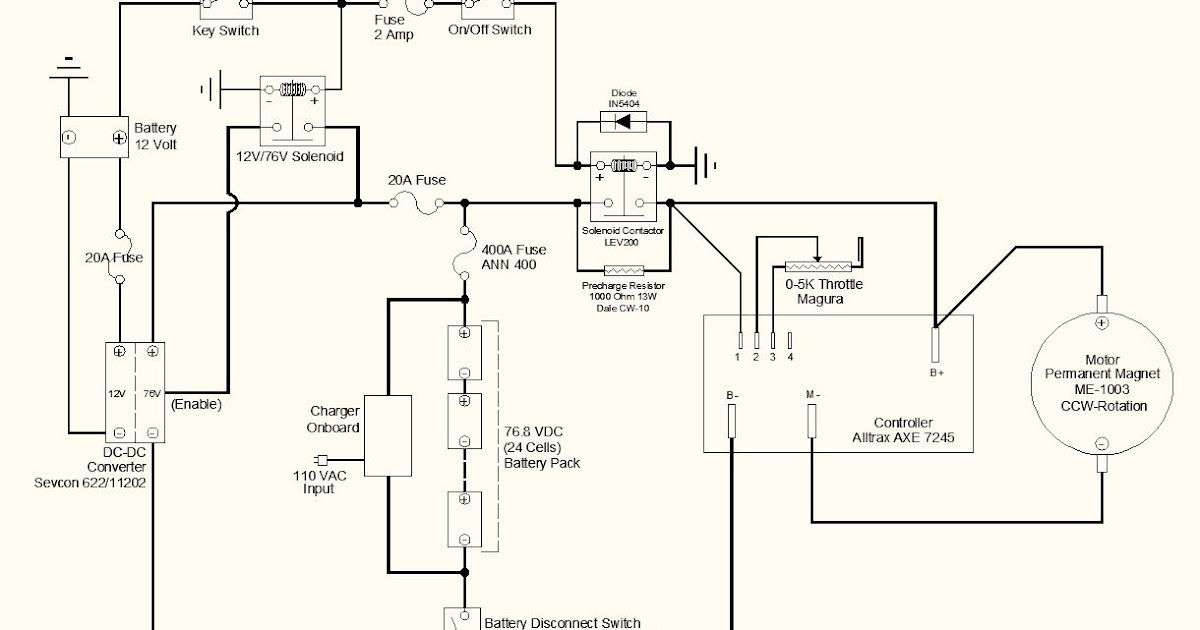 Electric Motorcycle Conversion: Wiring Schematic: Two Options/Refinements