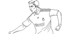 Dibujos para Colorear | Dibujos para Pintar | Dibujos Infantiles para  Colorear | Dibujos Gratis: Dibujo de Cristiano Ronaldo para colorear