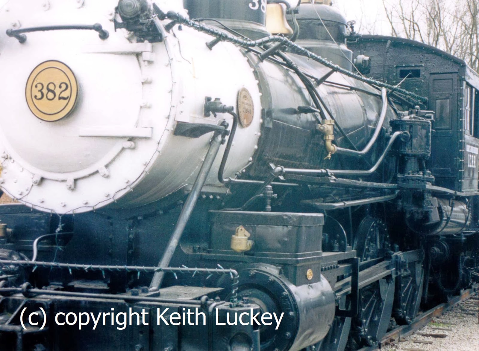 Train Snaps Casey Jones House, Museum & Loco, Jackson TN.
